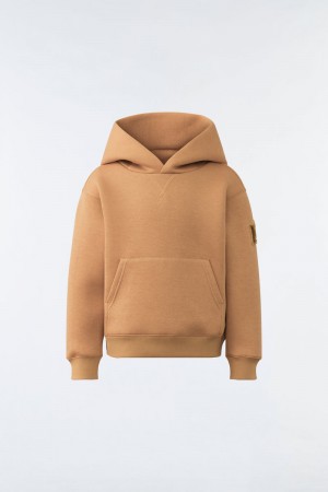 Mackage DRU Double-face jersey Hoodie Barn Bruna | 627OWLMYI