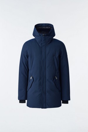 Mackage EDWARD 2-in-1 down with removable hooded bib Rockar Herr Marinblå | 923CQTYBE