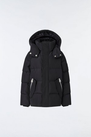 Mackage HUDSON Nano with removable hood Dunjackor Barn Svarta | 954XULDGH