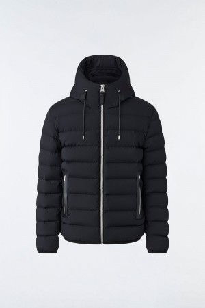 Mackage JACK Agile-360 stretch light with hood Dunjackor Herr Svarta | 076WVXDUR