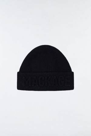 Mackage JETT Knit merino and cashmere Hatt Dam Svarta | 831YDKGCV