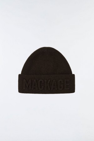 Mackage JETT Knit merino and cashmere Hatt Dam Choklad | 236ZAHBJM