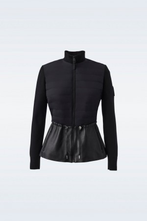 Mackage JOYCE with peplum Hybridjacka Dam Svarta | 954XPIWTD