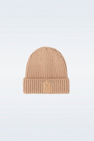 Mackage JUDE-KZ Hand-knit toque with ribbed cuff Tillbehör Barn Bruna | 260XWFBDU