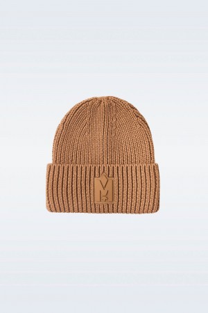 Mackage JUDE-WZ hand-knit toque with ribbed cuff Hatt Dam Bruna | 943HRIYEZ