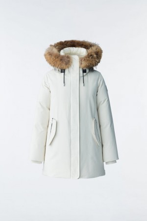 Mackage KINSLEE 2-in-1 oversized with bib and natural fur Dunparka Dam Vita | 284AONJWZ