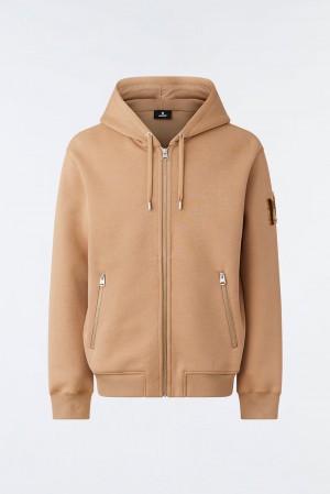 Mackage KRYS Zip-up with velvet embroidery Hoodie Dam Bruna | 961WBSKZF