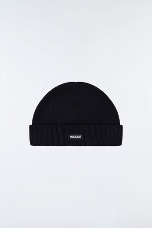 Mackage MASON Double-face merino toque Hatt Dam Svarta | 309VDLIXY