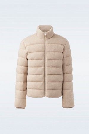 Mackage SCOTT Light with cashmere blend shell Dunjackor Herr Ljusbruna | 381AUWIYV