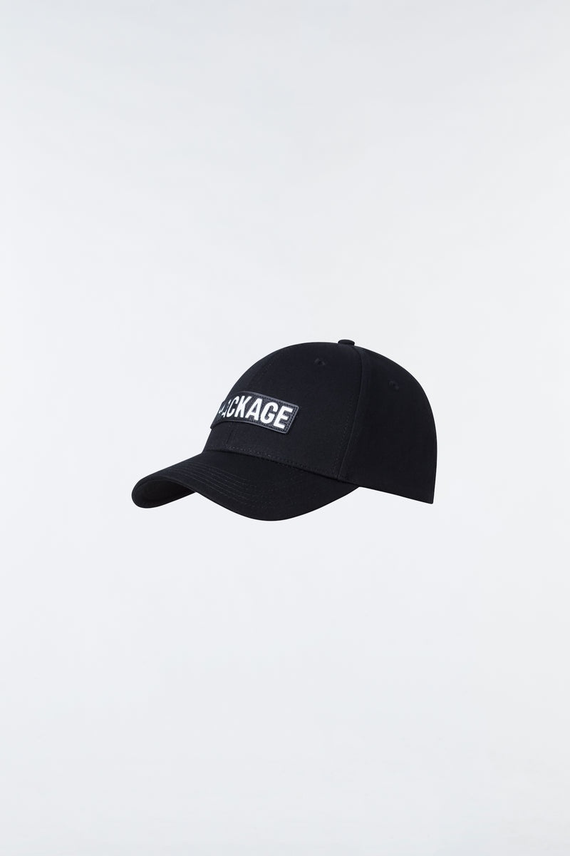 Mackage ANDERSON Baseball (R) Läder wordmark Hatt Dam Svarta | 350EVFITY