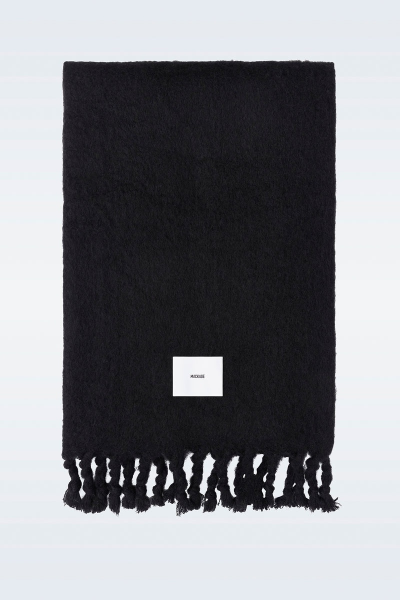 Mackage COLBY Rectangular wool with fringed ends Halsduk Dam Svarta | 392EXWTAD