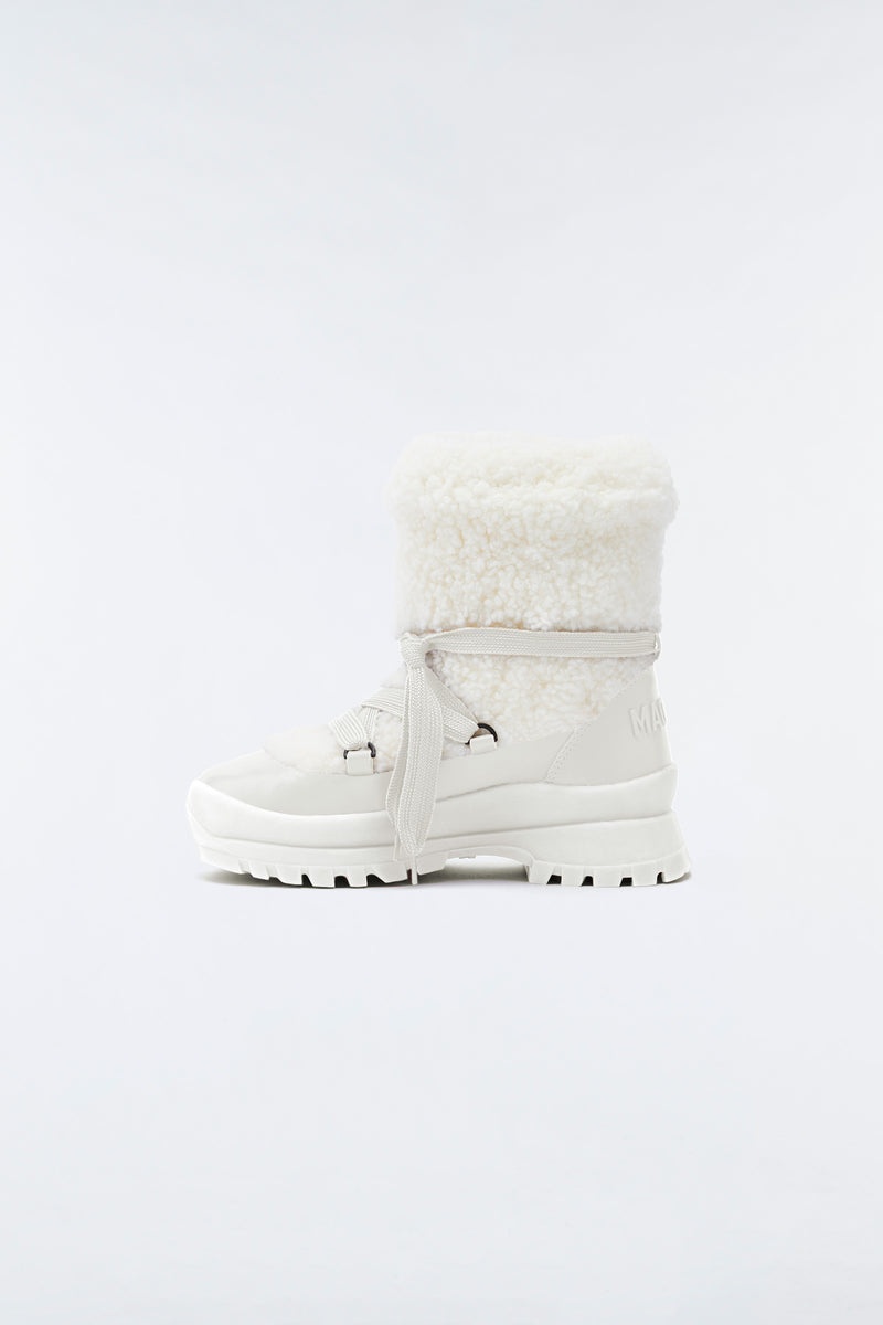 Mackage CONQUER shearling Stövletter Dam Vita | 529YNPHWV