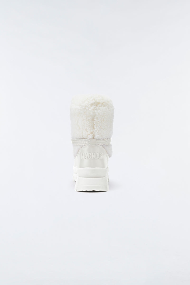 Mackage CONQUER shearling Stövletter Dam Vita | 529YNPHWV