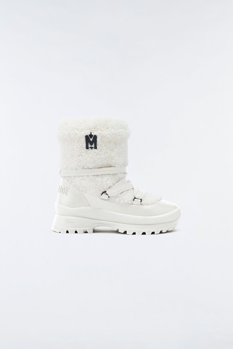 Mackage CONQUER shearling Stövletter Dam Vita | 529YNPHWV