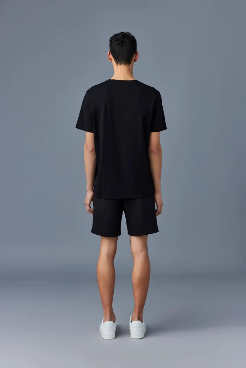 Mackage DEV with velvet logo T-Shirt Herr Svarta | 842CGHUTX