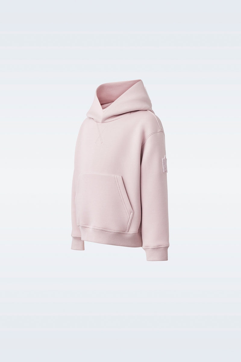 Mackage DRU Double-face jersey Hoodie Barn Rosa | 142JLNFVQ