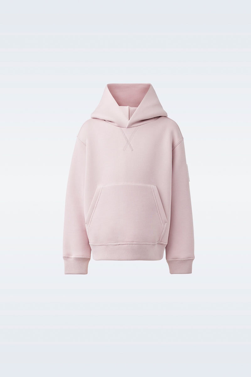 Mackage DRU Double-face jersey Hoodie Barn Rosa | 142JLNFVQ