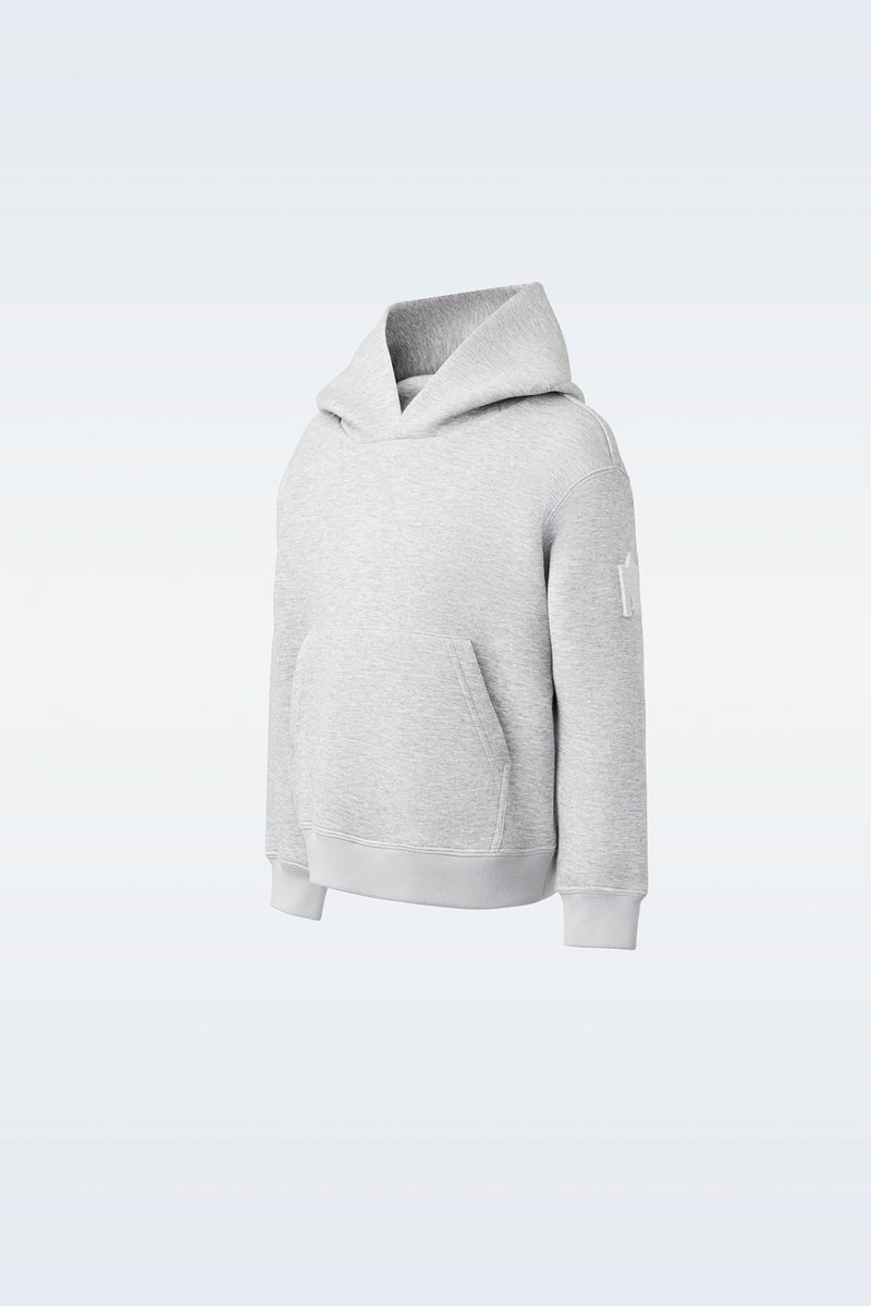 Mackage DRU Double-face jersey Hoodie Barn Ljusgrå | 108KFUJXN