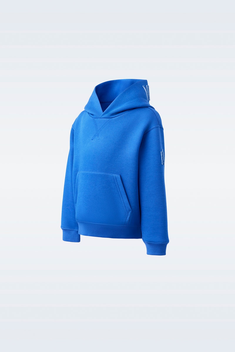 Mackage DRU Double-face jersey Hoodie Barn Blå | 392XEJPYN