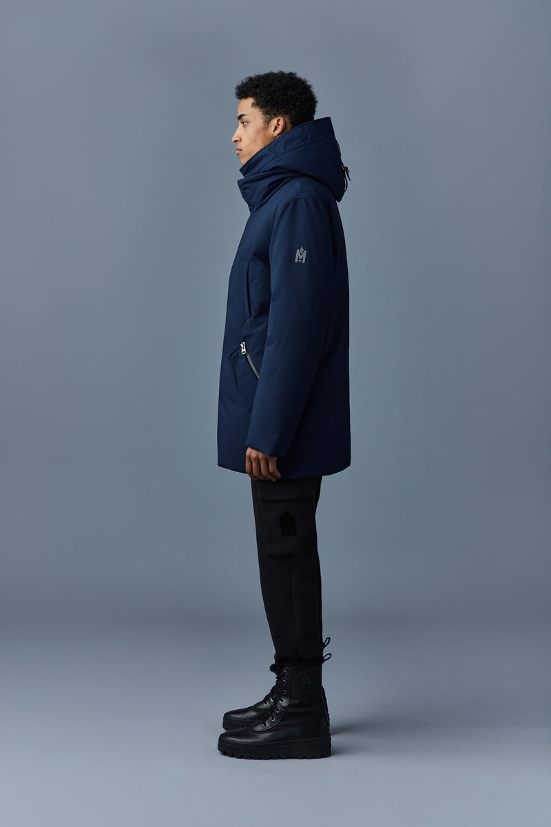 Mackage EDWARD 2-in-1 down with removable hooded bib Rockar Herr Marinblå | 923CQTYBE