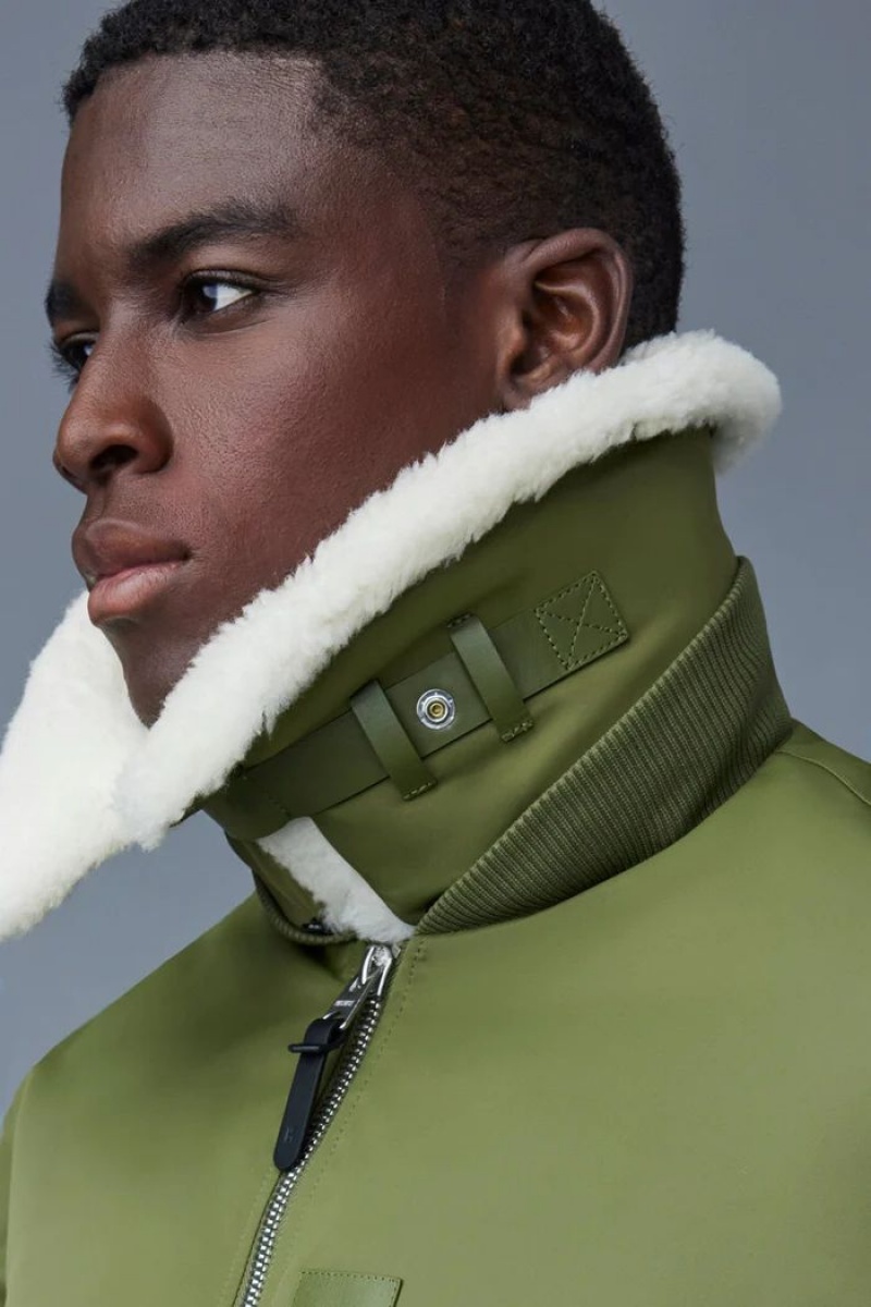 Mackage FRANCIS Down with shearling collar  Bomberjacka Herr Gröna | 064RLYNIO