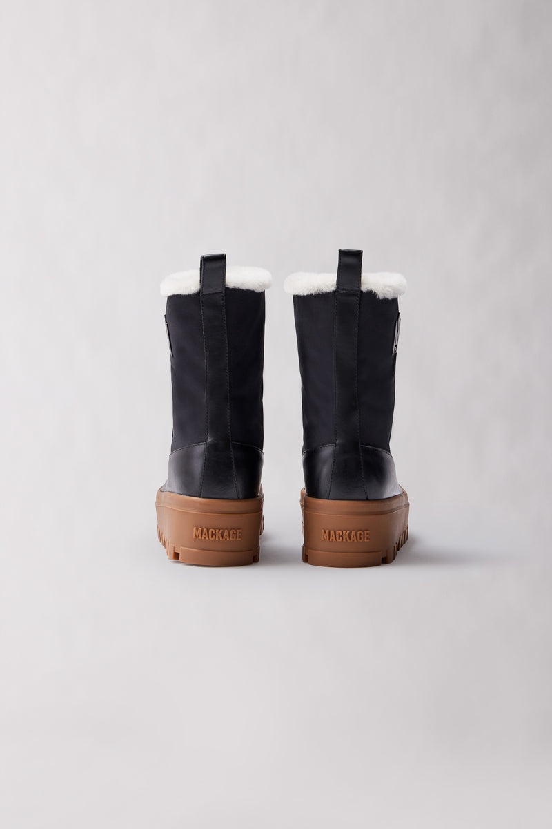 Mackage HERO-W shearling Vinterkängor Dam Svarta | 451UQTSGY