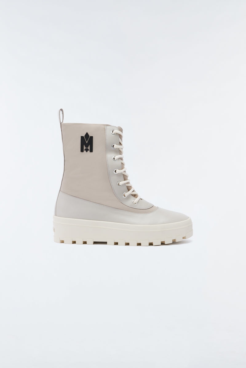 Mackage HERO unlined with signature lug tread sole Vinterkängor Dam Vita | 397GSXECY