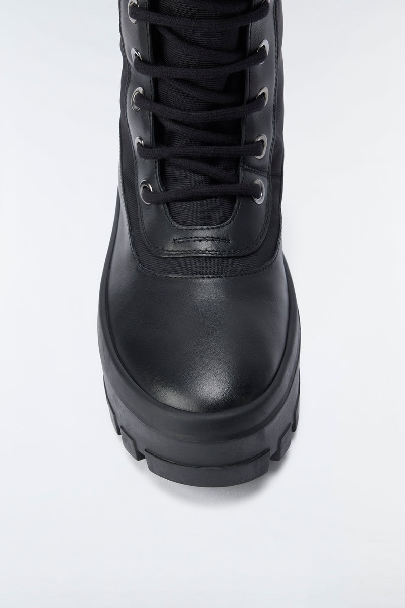 Mackage HERO unlined with signature lug tread sole Vinterkängor Dam Svarta | 502DYHPWN