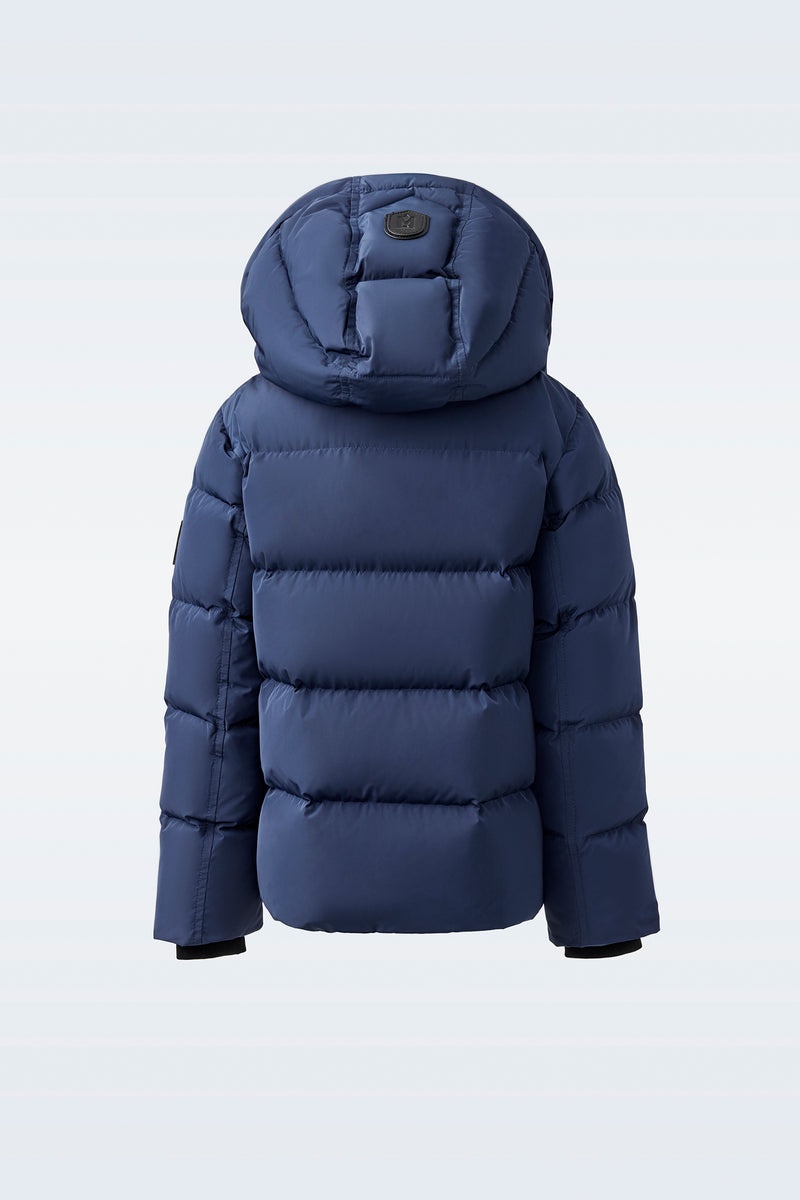 Mackage HUDSON Nano with removable hood Dunjackor Barn Marinblå | 486BIKMZF