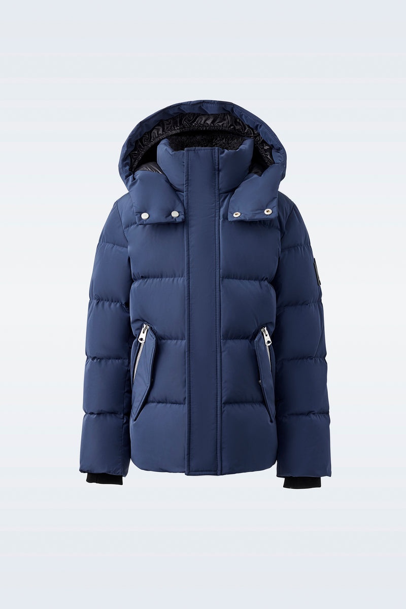 Mackage HUDSON Nano with removable hood Dunjackor Barn Marinblå | 486BIKMZF