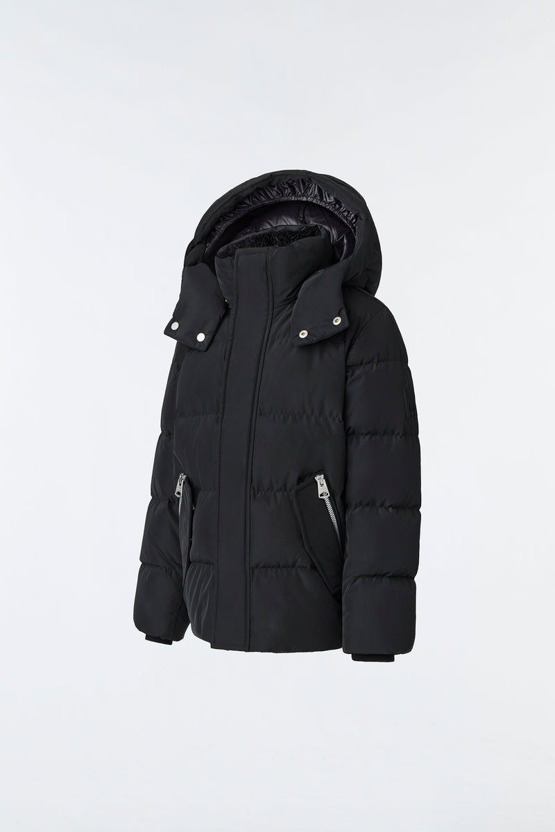 Mackage HUDSON Nano with removable hood Dunjackor Barn Svarta | 954XULDGH