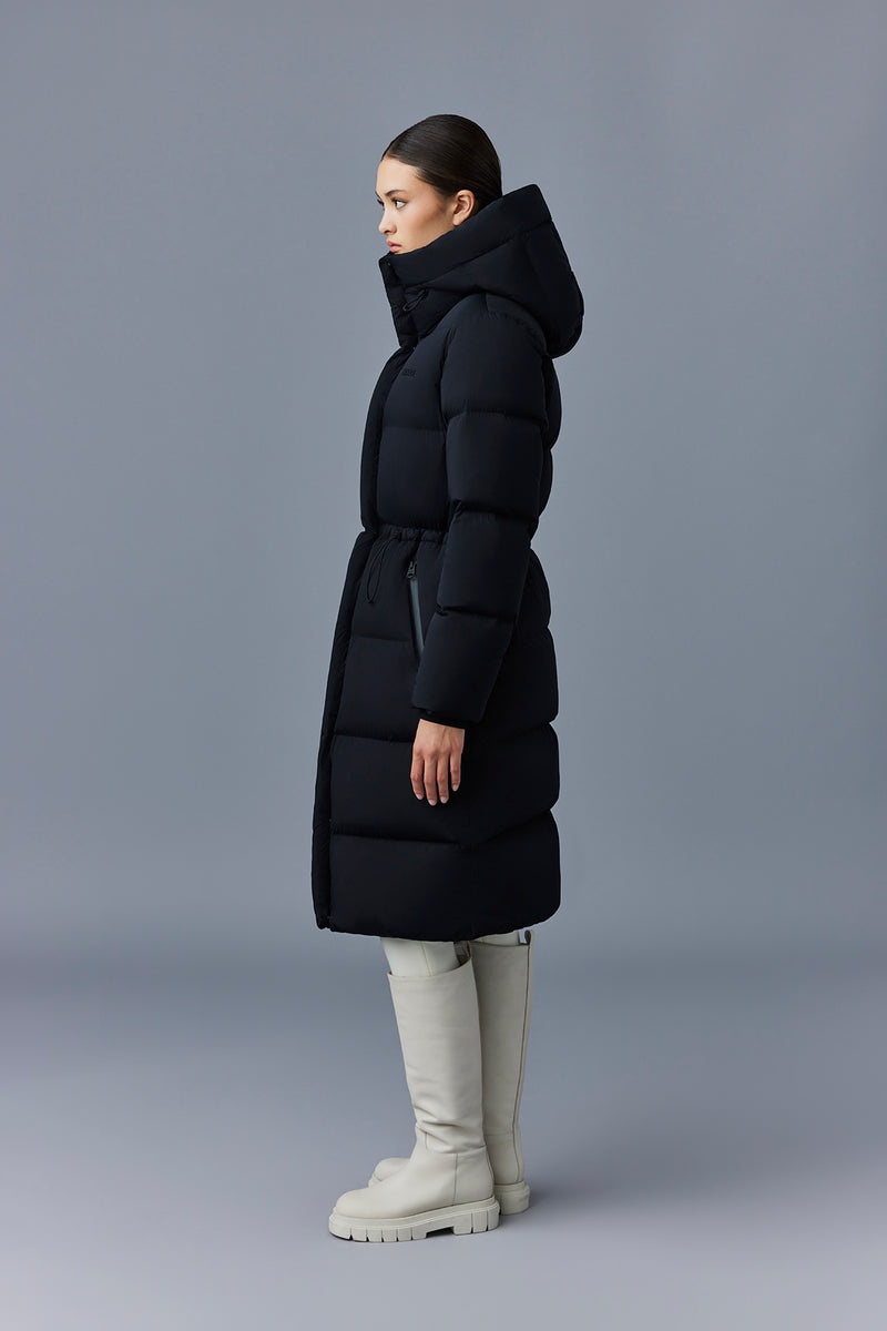 Mackage ISHANI-CITY Long down quilted with hood Rockar Dam Svarta | 684QCTMWD