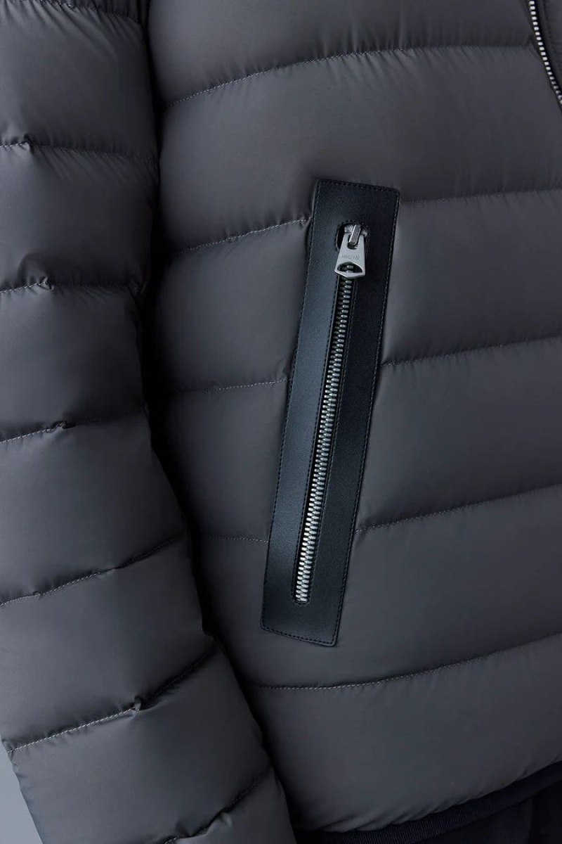 Mackage JACK Agile-360 stretch light with hood Dunjackor Herr Mörkgrå | 324VIOYKZ