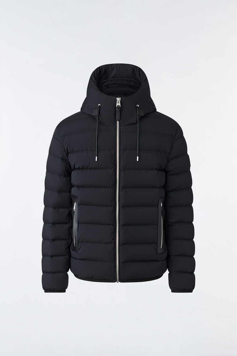 Mackage JACK Agile-360 stretch light with hood Dunjackor Herr Svarta | 076WVXDUR