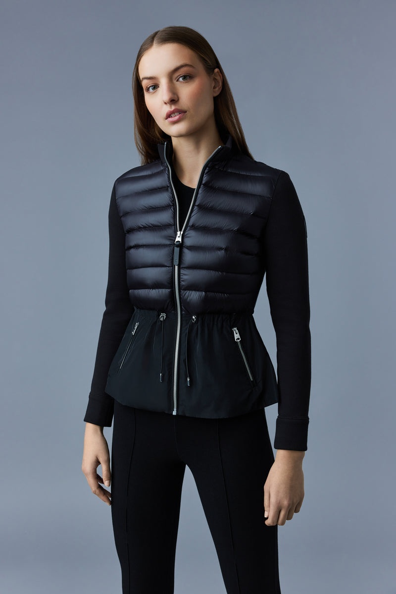 Mackage JOYCE with peplum Hybridjacka Dam Svarta | 684IPWFCU