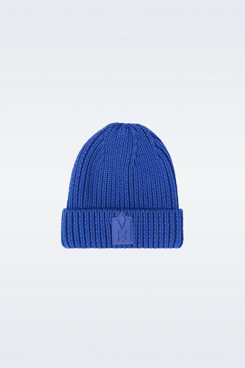 Mackage JUDE-KZ Hand-knit toque with ribbed cuff Tillbehör Barn Blå | 269PAQDCR