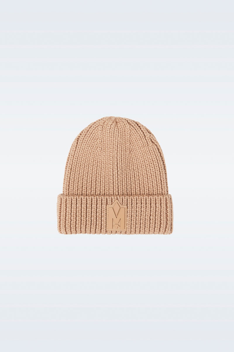 Mackage JUDE-KZ Hand-knit toque with ribbed cuff Tillbehör Barn Bruna | 260XWFBDU