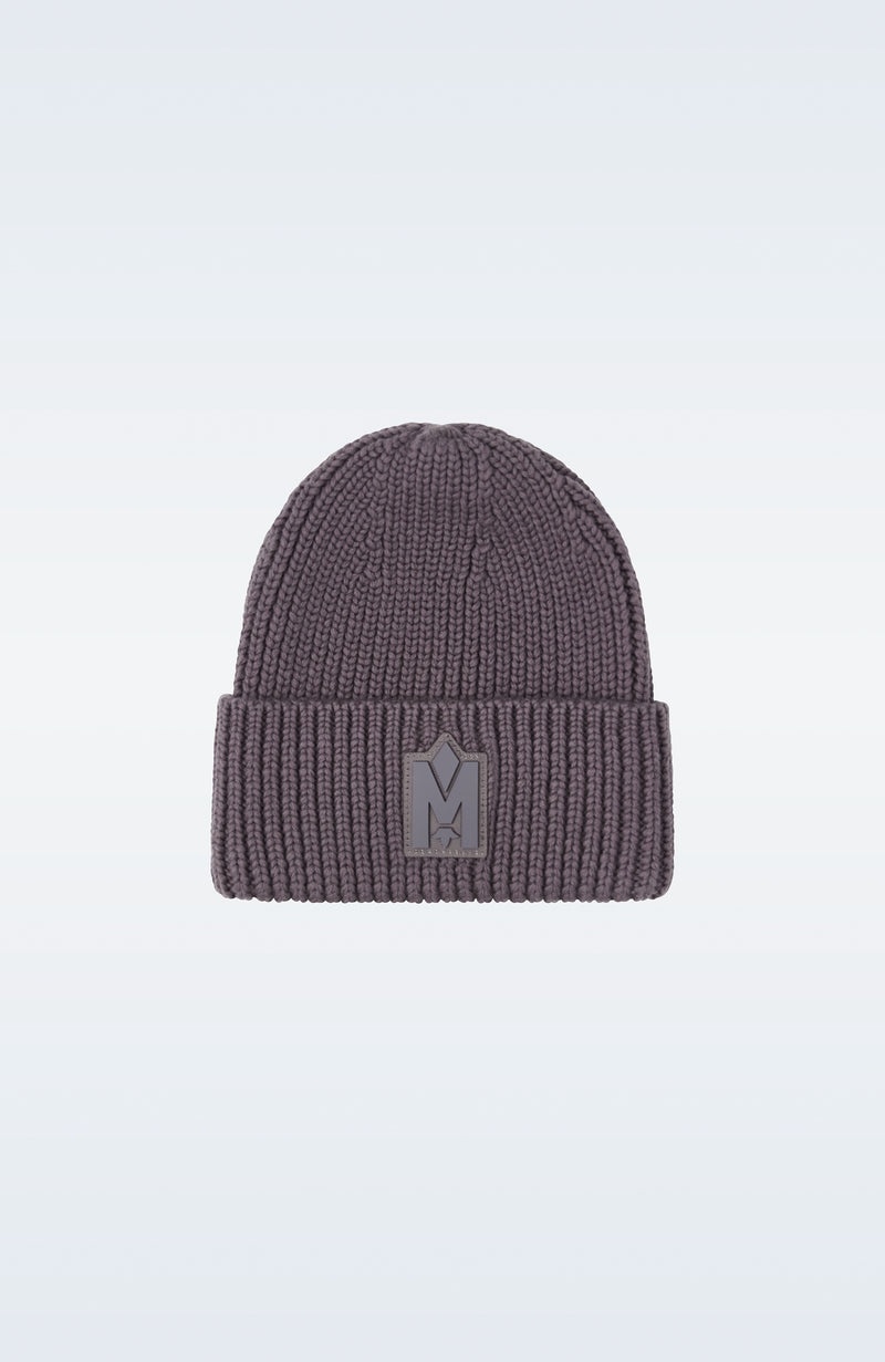 Mackage JUDE-MZ hand-knit toque with ribbed cuff Hatt Herr Lila | 950RXJBFA