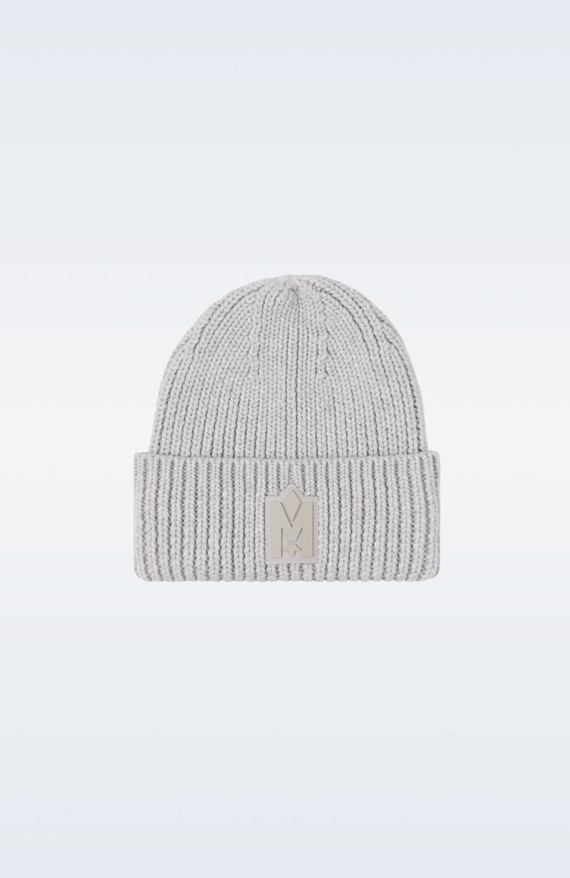 Mackage JUDE-MZ hand-knit toque with ribbed cuff Hatt Herr Ljusgrå | 146AMIZRV