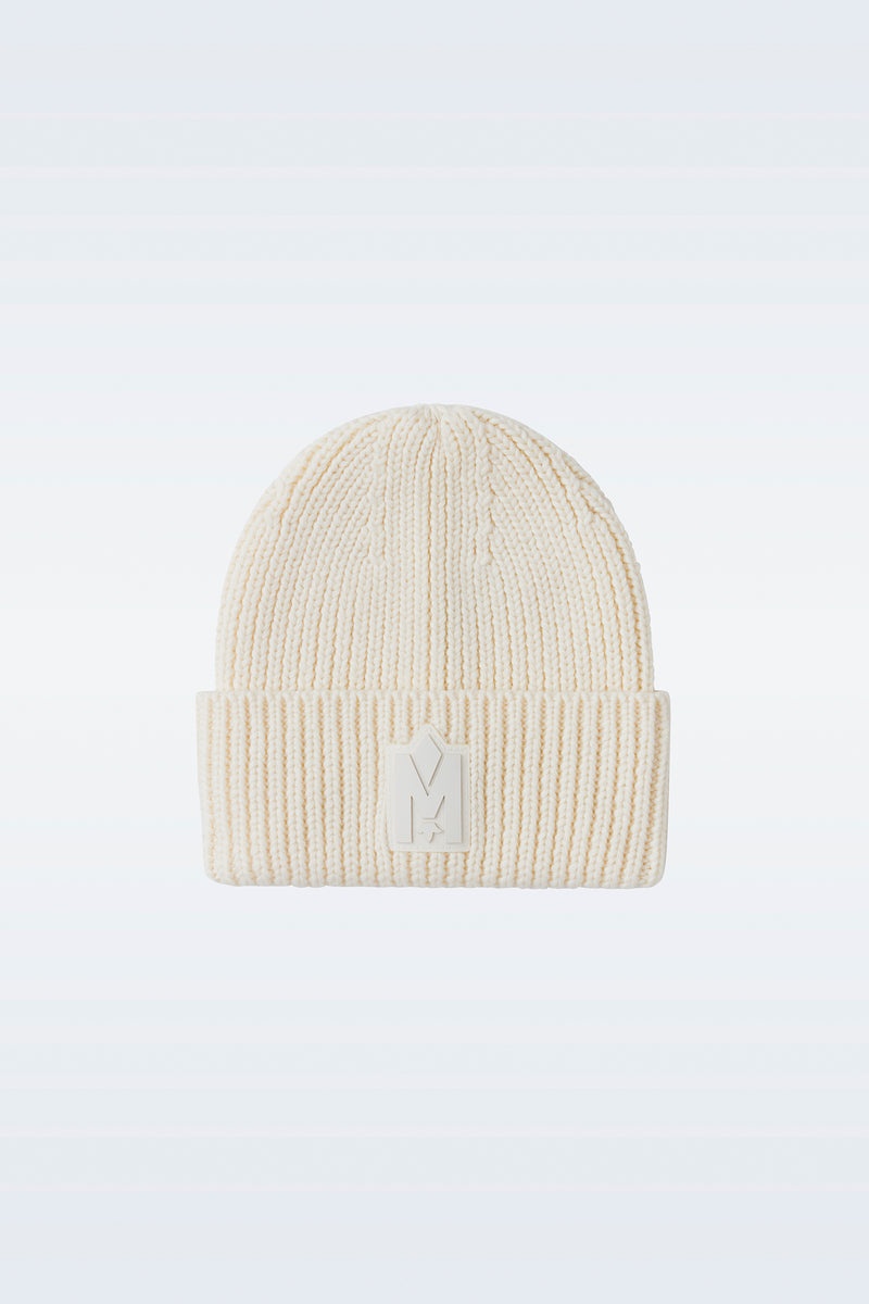 Mackage JUDE-MZ hand-knit toque with ribbed cuff Hatt Herr Beige | 826ZHAQXW