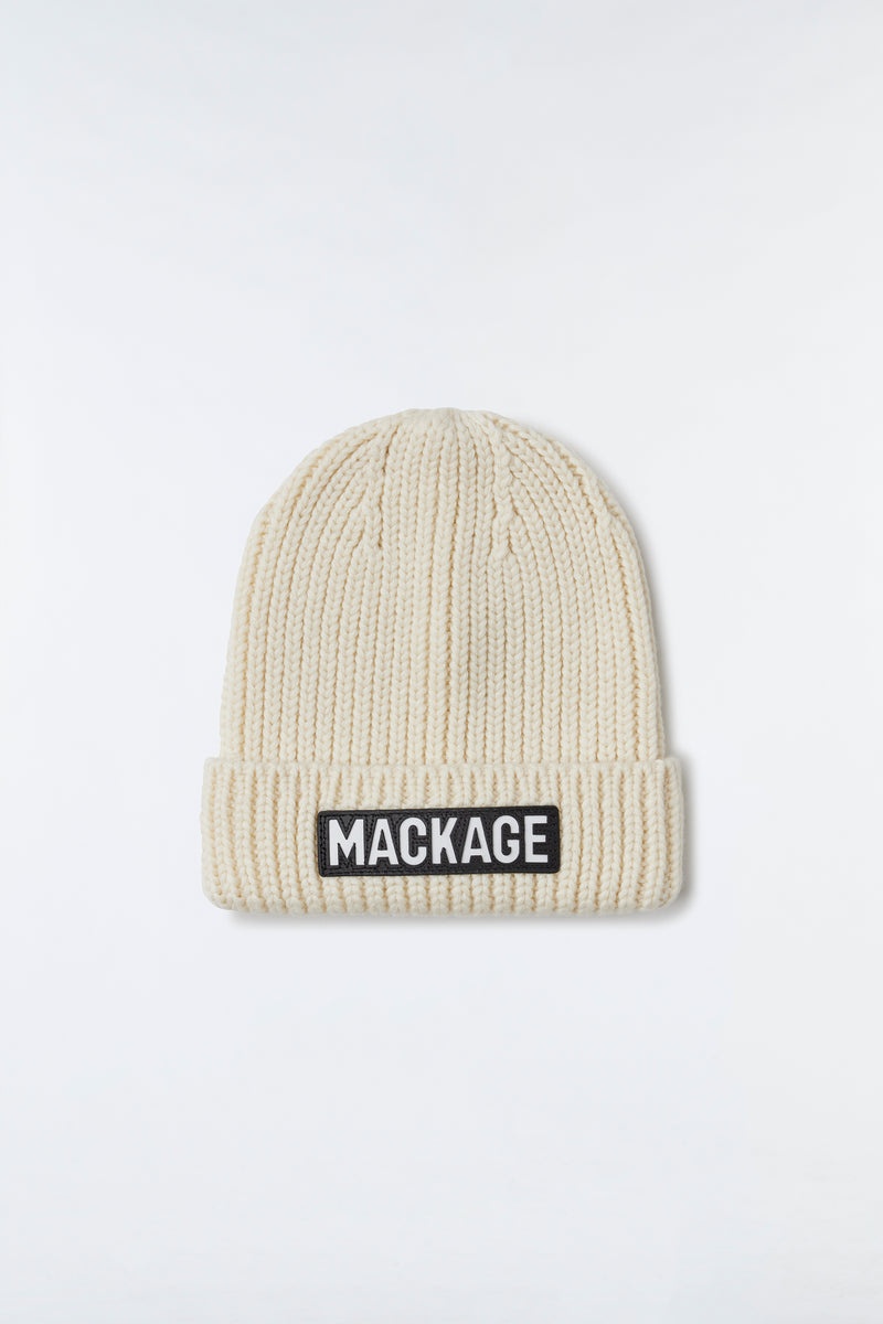 Mackage JUDE hand-knit toque with ribbed cuff Tillbehör Barn Vita | 297QWCHVY