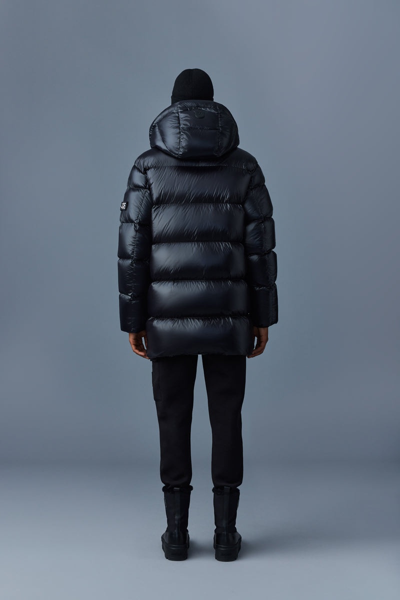 Mackage KENDRICK lustrous light with hood Dunparka Herr Svarta | 516GQBSUH