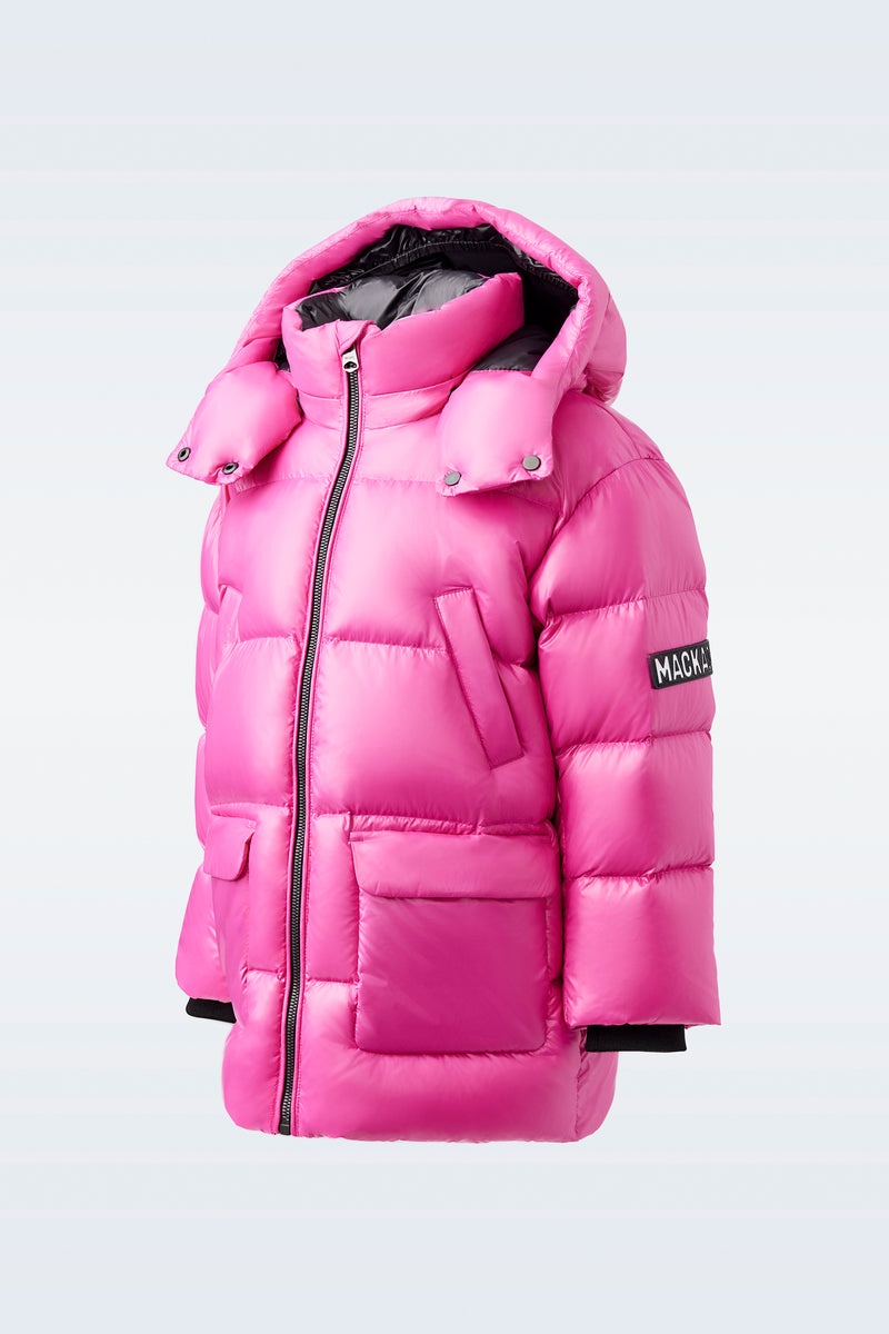 Mackage KENNIE Lustrous light with hood Dunparka Barn Rosa | 356ORPZQV