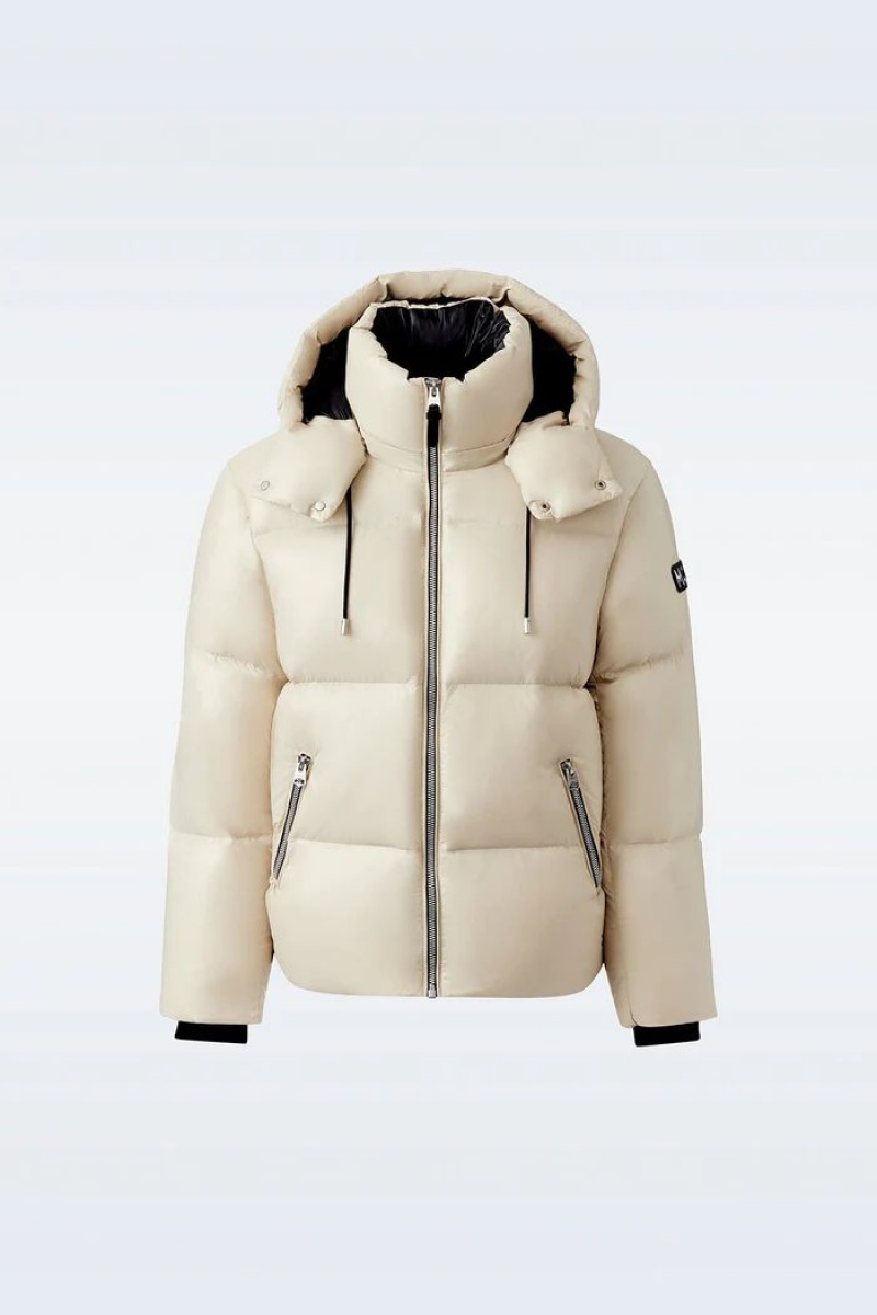 Mackage KENT-Z lustrous light with hood Dunjackor Herr Khaki | 637JZYLHI