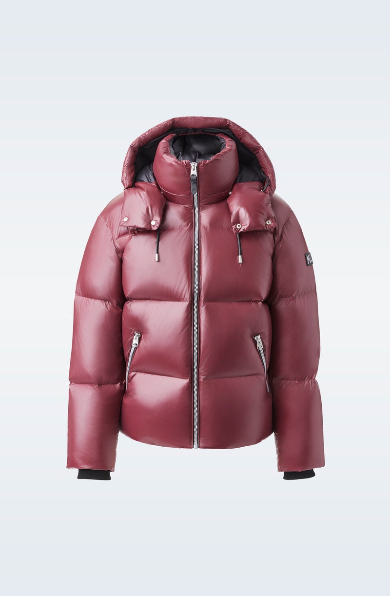 Mackage KENT-Z lustrous light with hood Dunjackor Herr Vinröda | 651XAKCLZ