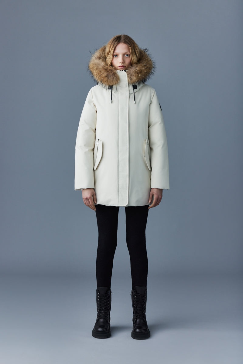 Mackage KINSLEE 2-in-1 oversized with bib and natural fur Dunparka Dam Vita | 284AONJWZ