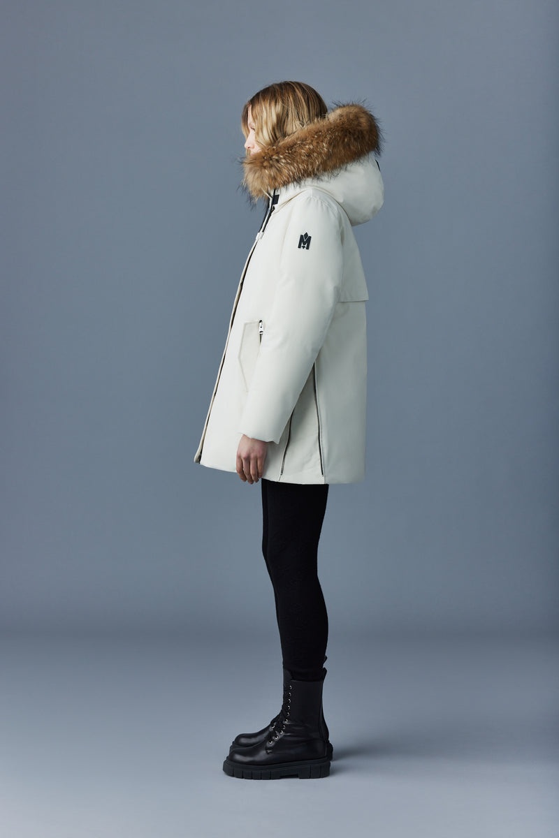 Mackage KINSLEE 2-in-1 oversized with bib and natural fur Dunparka Dam Vita | 284AONJWZ