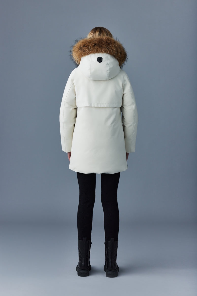 Mackage KINSLEE 2-in-1 oversized with bib and natural fur Dunparka Dam Vita | 284AONJWZ