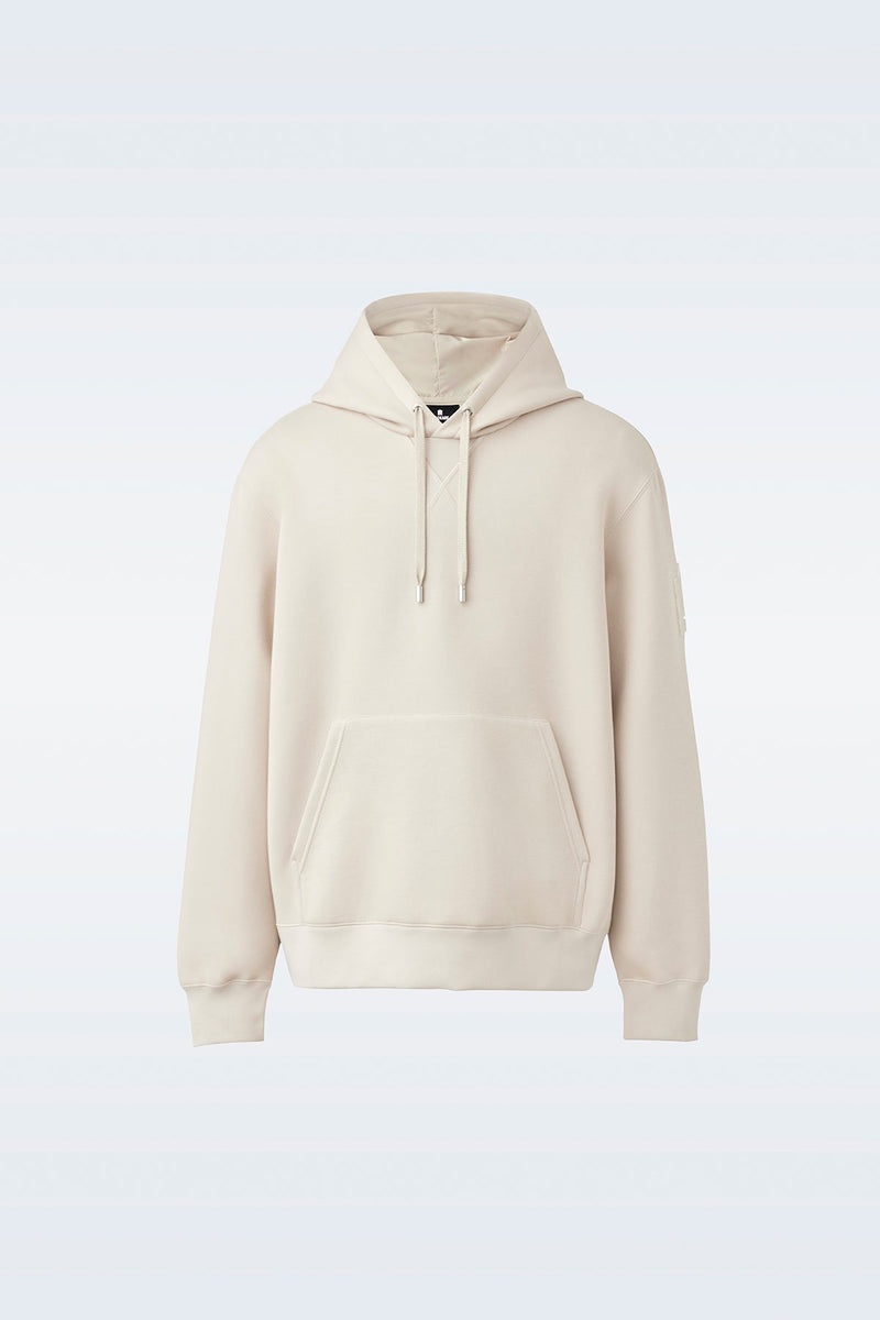 Mackage KRYS with velvet embroidery Hoodie Dam Beige | 130PDNSFZ