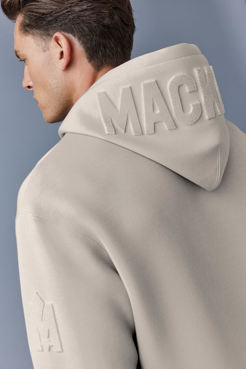 Mackage KRYS with velvet embroidery Hoodie Dam Beige | 130PDNSFZ